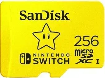 SanDisk Nintendo Switch Licensed Card Super Mario Edition microSDXC 256GB SDSQXAO-256G-GNCZN