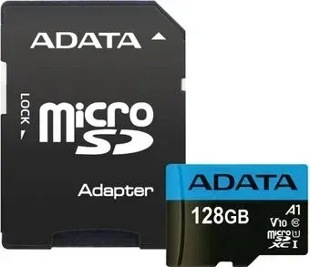 ADATA Premier AUSDX128GUICL10A1-RA1 microSDXC 128GB (с адаптером)