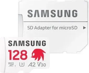 Samsung PRO Plus Sonic the Hedgehog microSDXC 128GB MB-MD128SA/LC1 (с адаптером)