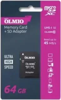 Olmio microSDXC 64GB UHS-I U3