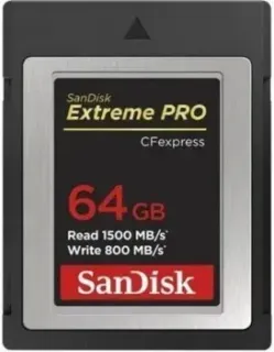 SanDisk CFexpress Type B 64GB Extreme Pro R800/W1500 SDCFE-064G-GN4IN