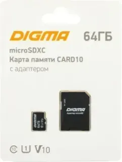 Digma MicroSDXC Class 10 Card10 DGFCA064A01
