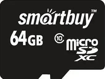 SmartBuy microSDXC (Class 10) 64GB + SD-адаптер (SB64GBSDCL10-01)