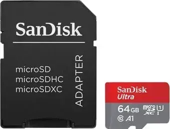 SanDisk Ultra microSDXC SDSQUAB-064G-GN6MA 64GB (с адаптером)
