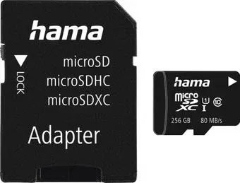 Hama 00124173 microSDXC 256GB (с адаптером)