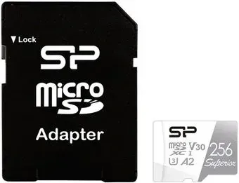 Silicon-Power Superior microSDXC SP256GBSTXDA2V20SP 256GB (с адаптером)