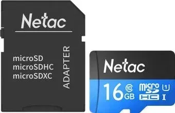 Netac P500 Standard 16GB NT02P500STN-016G-R (с адаптером)