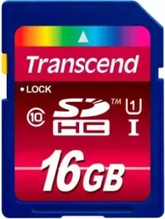 Transcend SDHC Class 10 UHS-I 16Gb (TS16GSDHC10U1)
