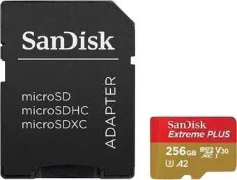 SanDisk Extreme microSDXC SDSQXBZ-256G-GN6MA 256GB (с адаптером)