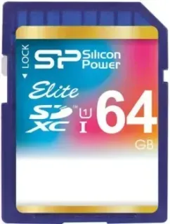 Silicon-Power SDXC Elite UHS-1 (Class 10) 64 GB (SP064GBSDXAU1V10)
