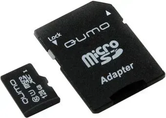 QUMO QM128GMICSDXC10U1 microSDXC 128GB + адаптер