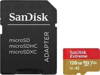 SanDisk Extreme SDSQXA1-128G-GN6MA 128GB + адаптер