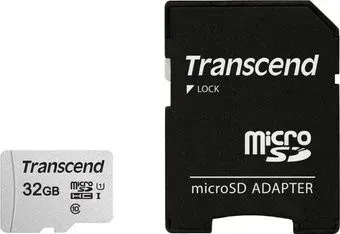 Transcend microSDHC 300S 32GB + адаптер