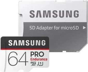 Samsung PRO Endurance microSDXC 64GB + адаптер