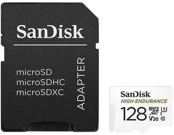 SanDisk High Endurance microSDXC SDSQQNR-128G-GN6IA 128GB (с адаптером)
