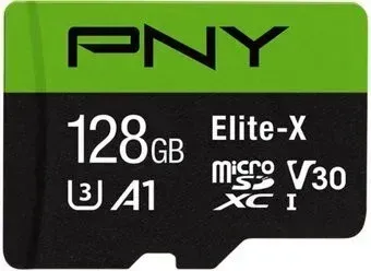 PNY Elite-X Class 10 U3 V30 microSD P-SDU128U3WX-GE 128GB