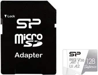 Silicon-Power Superior microSDXC SP128GBSTXDA2V20SP 128GB (с адаптером)