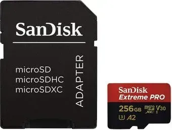 SanDisk Extreme PRO SDSQXCZ-256G-GN6MA microSDXC 256GB (с адаптером)