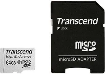 Transcend microSDXC HE (Class 10) UHS-I 64GB + адаптер [TS64GUSDXC10V]