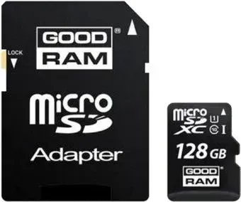 GOODRAM microSDXC (Class 10) 128GB + адаптер [SDU128GXCUHS1AGRR10]