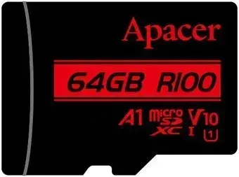 Apacer microSDXC AP64GMCSX10UB-RA 64GB