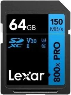 Lexar High-Performance 800x Pro SDXC LSD0800P064G-BNNNG 64GB