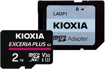 Kioxia Exceria Plus G2 microSDXC LMPL2M002TG2 2TB (с адаптером)