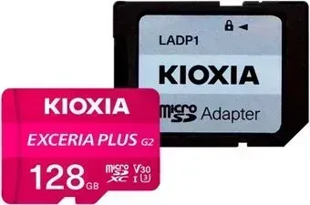 Kioxia Exceria Plus G2 microSDXC LMPL2M064GG2 128GB (с адаптером)