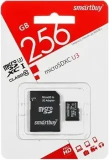 SmartBuy microSDXC SB256GBSDU3-01 256GB (с адаптером)