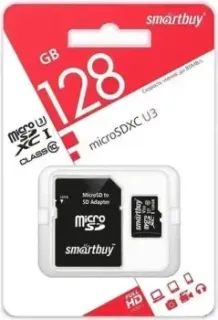SmartBuy microSDXC SB128GBSDU3-01 128GB (с адаптером)