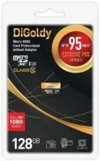 DiGoldy Extreme Pro microSDXC 128GB DG128GCSDXC10UHS-1-ElU3 w