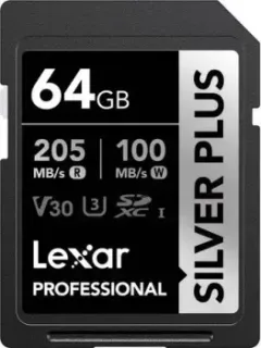 Lexar Professional SILVER PLUS SDXC LSDSIPL064G-BNNNG 64GB