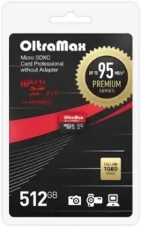 OltraMax Premium Series microSDXC 512GB OM512GCSDXC10UHS-1-PrU3 W