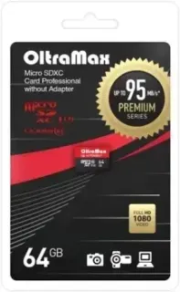 OltraMax Premium Series microSDXC 64GB OM064GCSDXC10UHS-1-PRU3 W