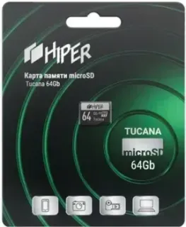 Hiper microSDHX 64GB Class 10 UHS-1 U3 HI-MSD64GU3