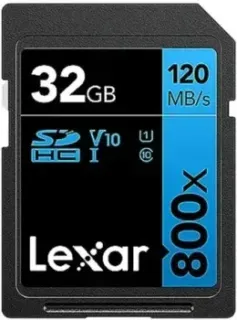 Lexar High-Performance 800x SDXC LSD0800032G-BNNNG 32GB