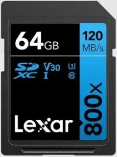 Lexar High-Performance 800x SDXC LSD0800064G-BNNNG 64GB