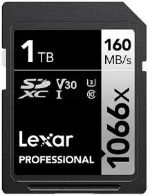 Lexar Professional 1066x SDXC LSD1066001T-BNNNG 1TB