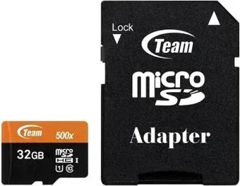 Team microSDHC 32GB TUSDH32GUHS03 (с адаптером)
