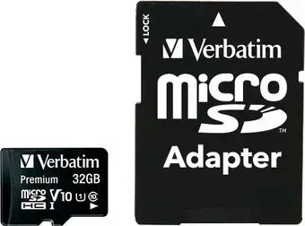Verbatim Premium 44083 32GB + адаптер