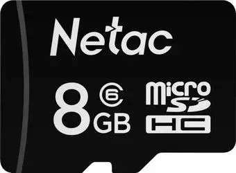 Netac P500 Standard microSDHC 8GB NT02P500STN-008G-N (OEM, 50 шт.)