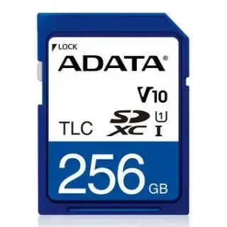 ADATA SD Card 256GB, 3D TLC, -25-85 C