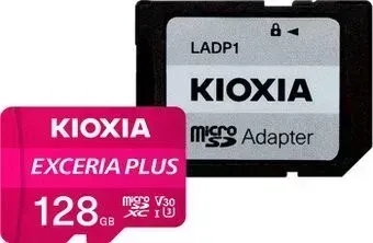 Kioxia Exceria Plus microSDXC LMPL1M128GG2 128GB (с адаптером)