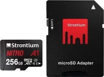 Strontium Nitro microSDXC SRN256GTFU3A1A 256GB (с адаптером)