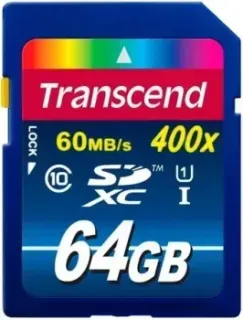 Transcend SDXC (Class 10) UHS-I Premium 64Gb (TS64GSDU1)