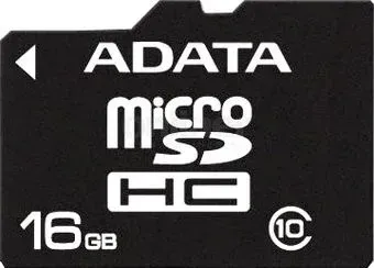 ADATA microSDHC (Class 10) 16GB + SD-адаптер (AUSDH16GCL10-RA1)