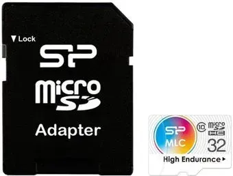 Silicon-Power High Endurance microSDHC SP032GBSTHIU3V10SP 32GB (с адаптером)