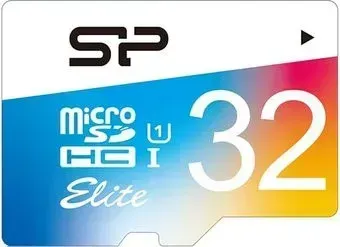 Silicon-Power Elite microSDHC SP032GBSTHBU1V21SP 32GB (с адаптером)