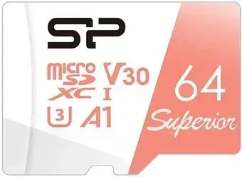 Silicon-Power Superior A1 microSDXC SP064GBSTXDV3V20 64GB