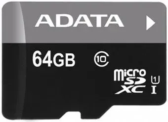 ADATA Premier microSDXC UHS-I U1 (10 Class) 64 Gb (AUSDH64GUICL10-RA1)